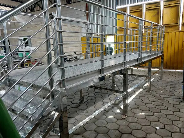 Plataformas de aço inox 304